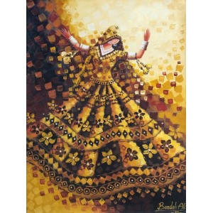 Bandah Ali, 18 x 24 Inch, Acrylic on Canvas, Figurative-Painting, AC-BNA-140